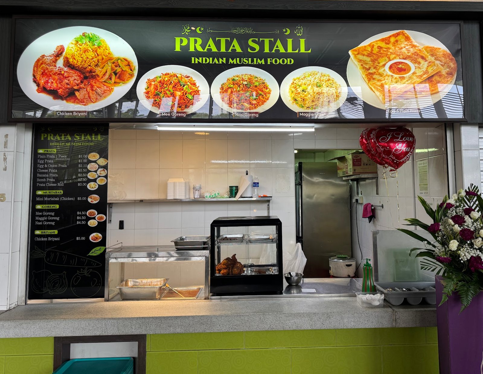 The Prata Stall Indian Muslim food stall at RP selling $1 prata and briyani